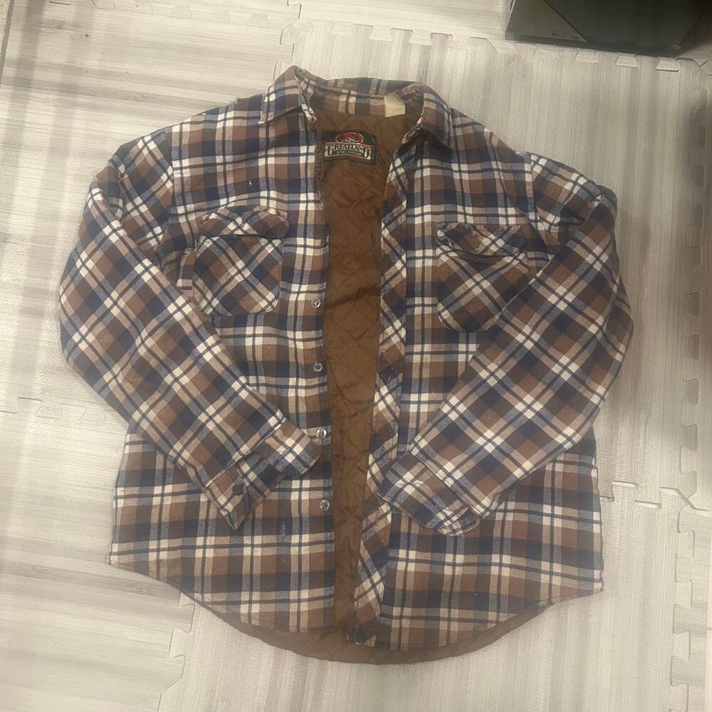 Vintage greatland quilted flannel jacket